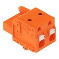 1-Leiter-Federleiste,Drücker,Push-in CAGE CLAMP®,orange