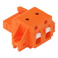 1-Leiter-Federleiste,Drücker,Push-in CAGE CLAMP®,orange