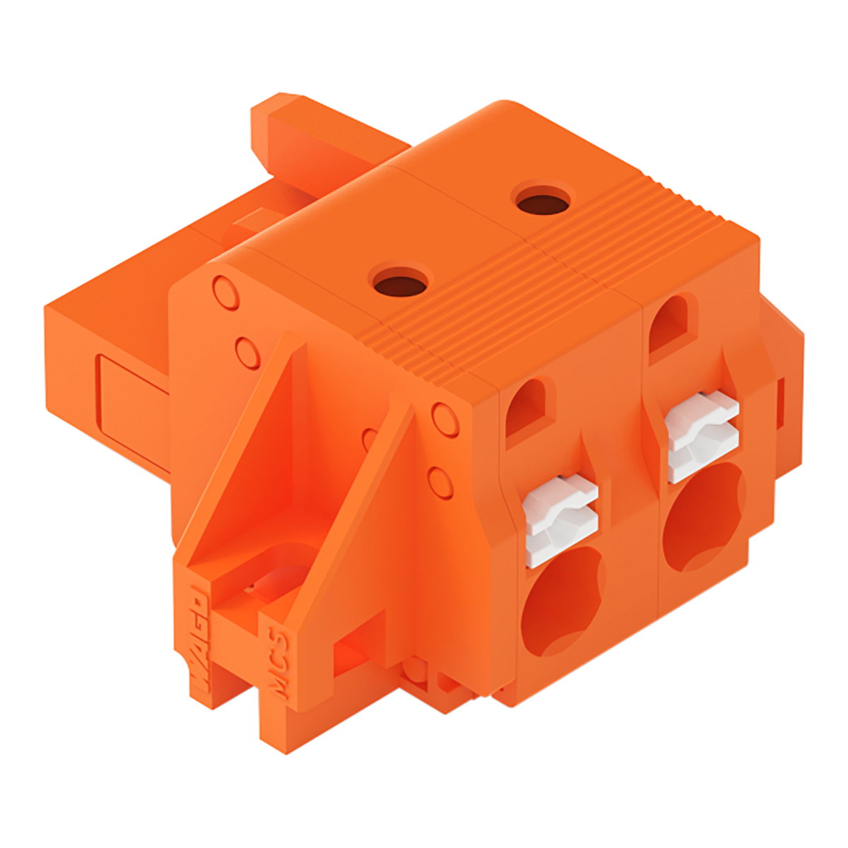 1-Leiter-Federleiste,Drücker,Push-in CAGE CLAMP®,orange