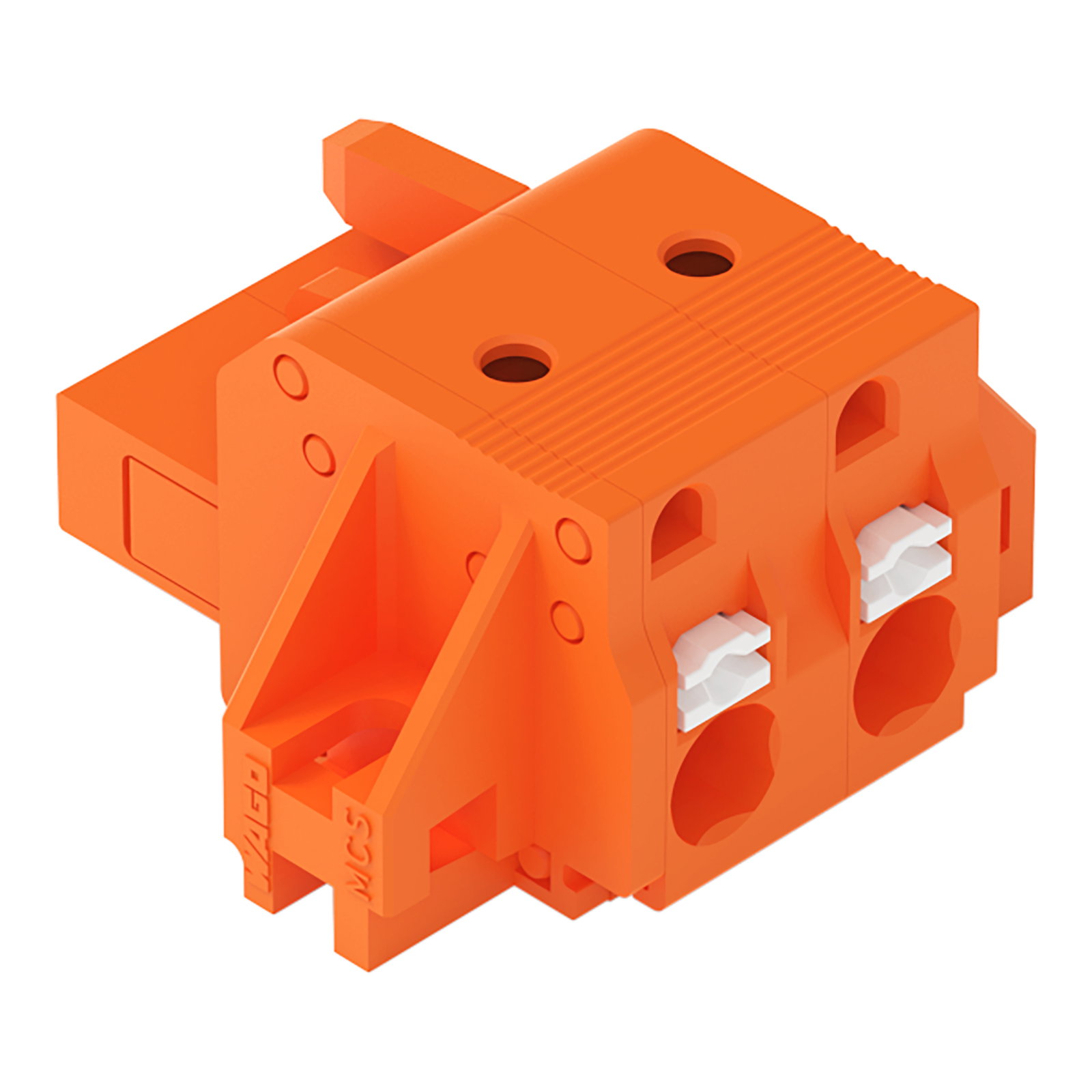 1-Leiter-Federleiste,Drücker,Push-in CAGE CLAMP®,orange
