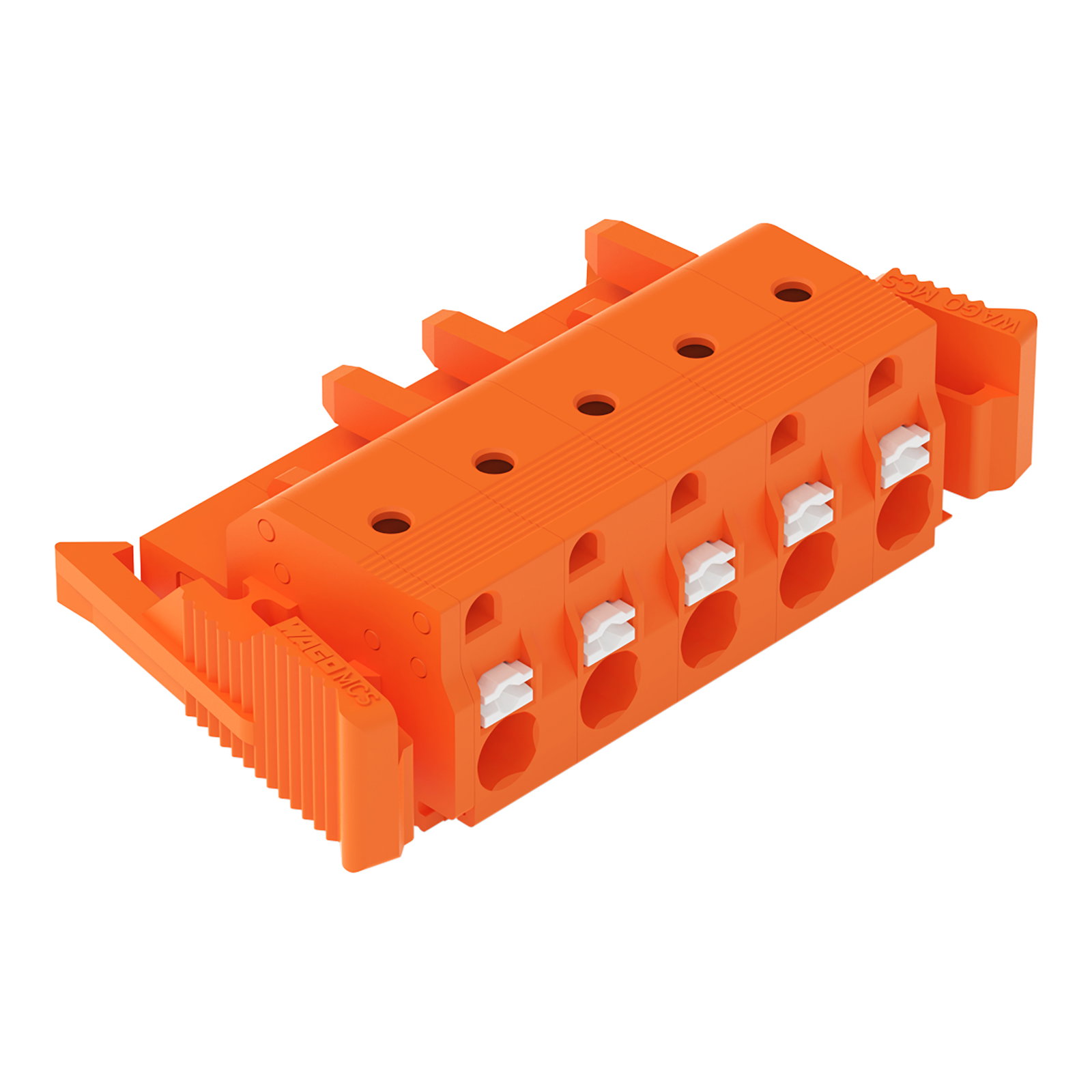 1-Leiter-Federleiste,Drücker,Push-in CAGE CLAMP®,orange