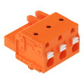 1-Leiter-Federleiste,Drücker,Push-in CAGE CLAMP®,orange