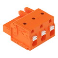 1-Leiter-Federleiste,Drücker,Push-in CAGE CLAMP®,orange