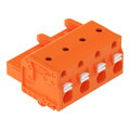 1-Leiter-Federleiste,Drücker,Push-in CAGE CLAMP®,orange