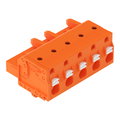 1-Leiter-Federleiste,Drücker,Push-in CAGE CLAMP®,orange