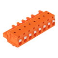 1-Leiter-Federleiste,Drücker,Push-in CAGE CLAMP®,orange