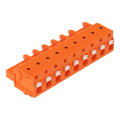 1-Leiter-Federleiste,Drücker,Push-in CAGE CLAMP®,orange