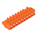1-Leiter-Federleiste,Drücker,Push-in CAGE CLAMP®,orange