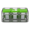 Verbindungsklemme mit Hebeln,für alle Leiterarten,max. 4 mm²,transparent