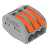 Verbindungsklemme mit Hebeln für alle Leiterarten max. 4 mm² grau