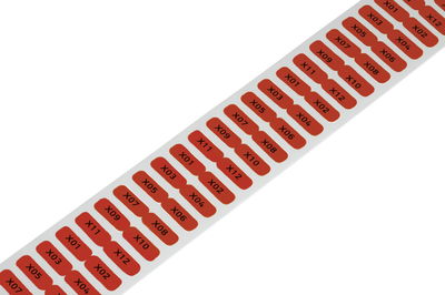 Etiketten für Smart Printer permanent klebend rot