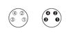 Sensor-/Aktorleitung M8-Buchse  winklig M8-Stecker  axial