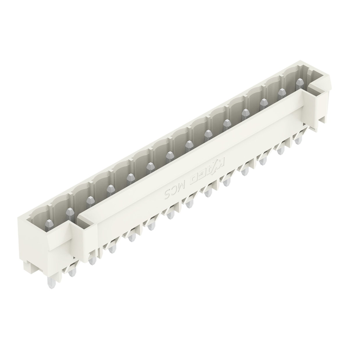 THT-Stiftleiste,Lötstift 1,2 x 1,2 mm,gerade,lichtgrau