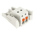 1-Leiter-Federleiste,Drücker,Push-in CAGE CLAMP®,lichtgrau
