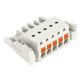 1-Leiter-Federleiste,Drücker,Push-in CAGE CLAMP®,lichtgrau