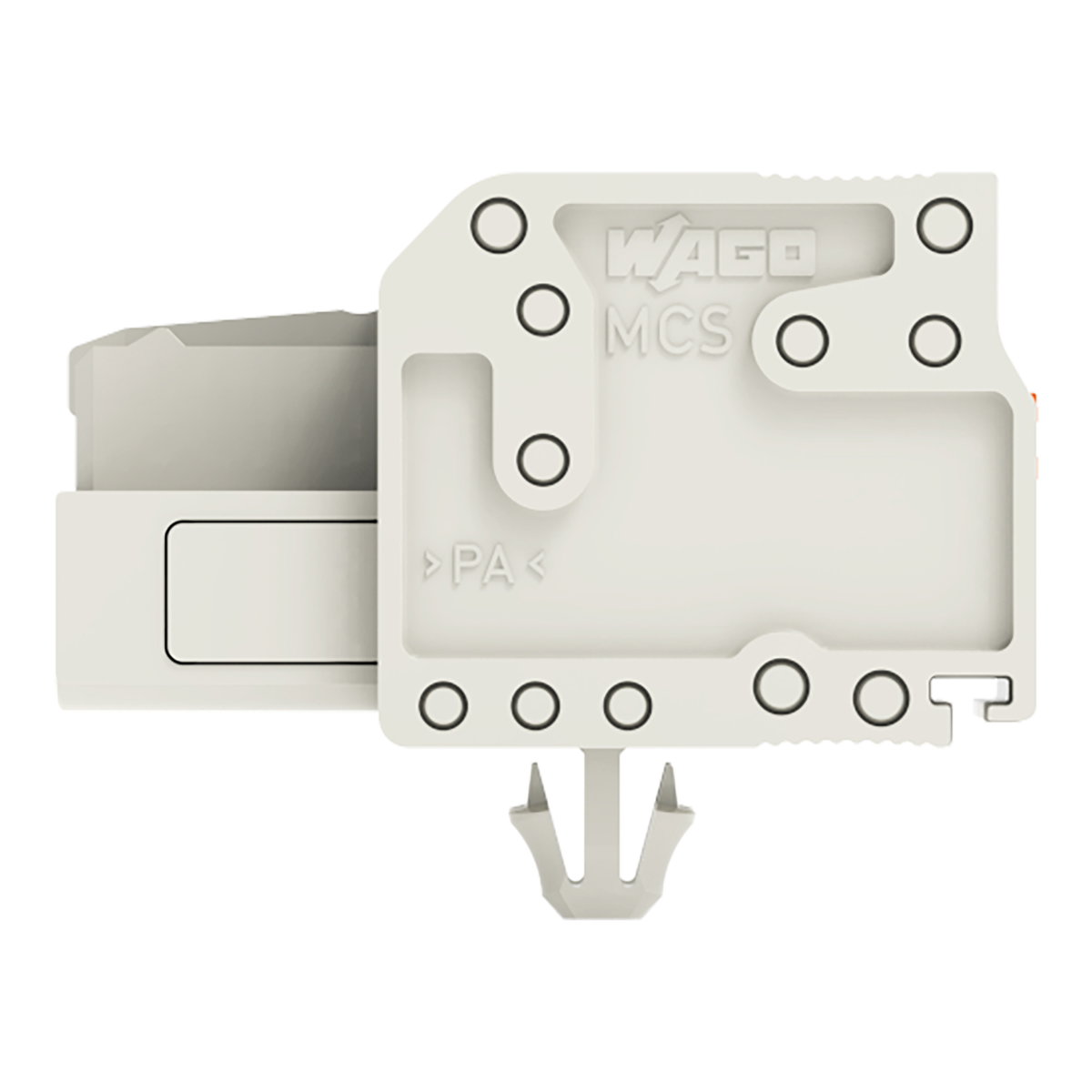 1-Leiter-Federleiste,Drücker,Push-in CAGE CLAMP®,lichtgrau – Bild 2 von 3