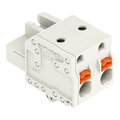 1-Leiter-Federleiste,Drücker,Push-in CAGE CLAMP®,lichtgrau