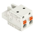 1-Leiter-Federleiste,Drücker,Push-in CAGE CLAMP®,lichtgrau