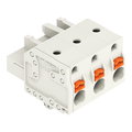1-Leiter-Federleiste,Drücker,Push-in CAGE CLAMP®,lichtgrau