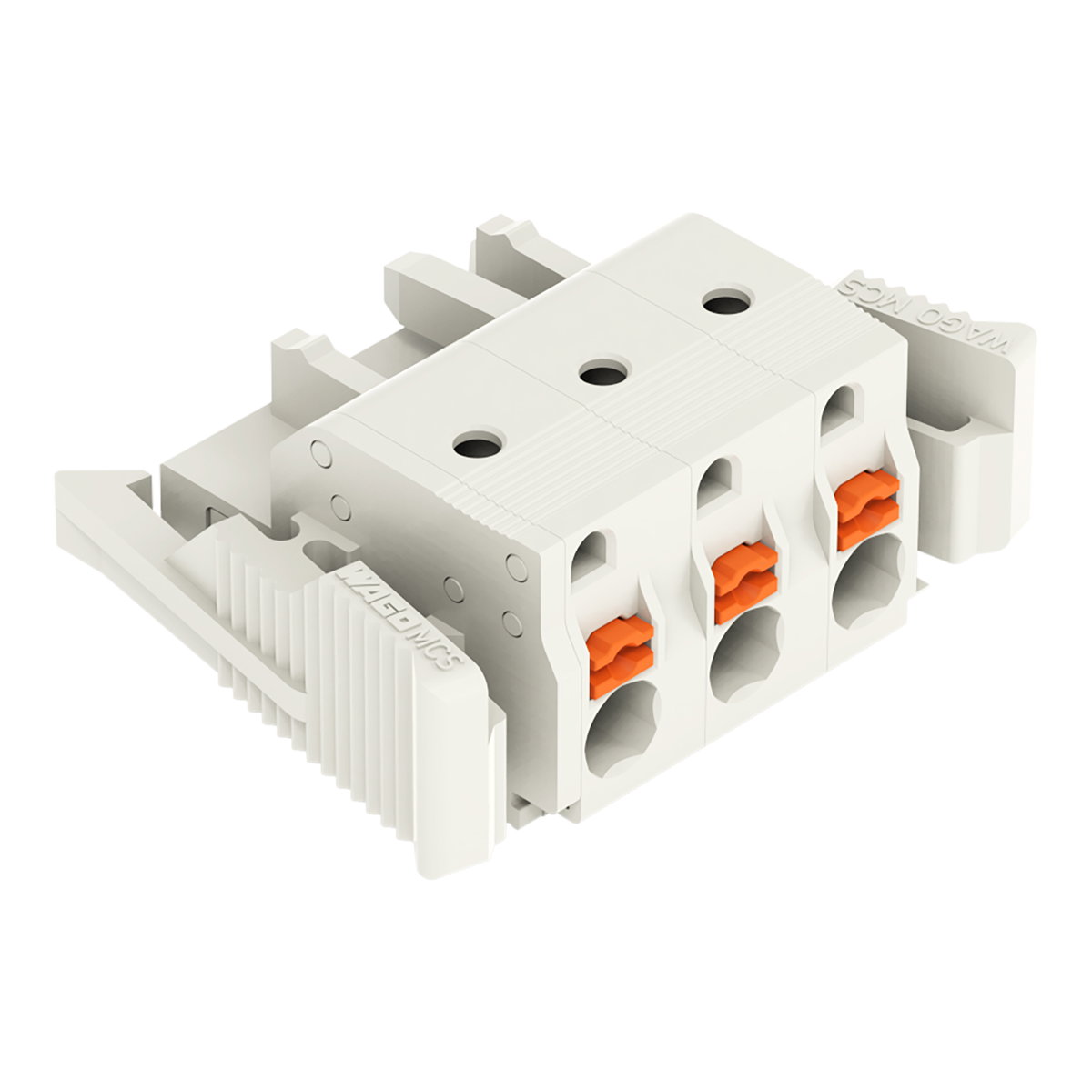 1-Leiter-Federleiste,Drücker,Push-in CAGE CLAMP®,lichtgrau