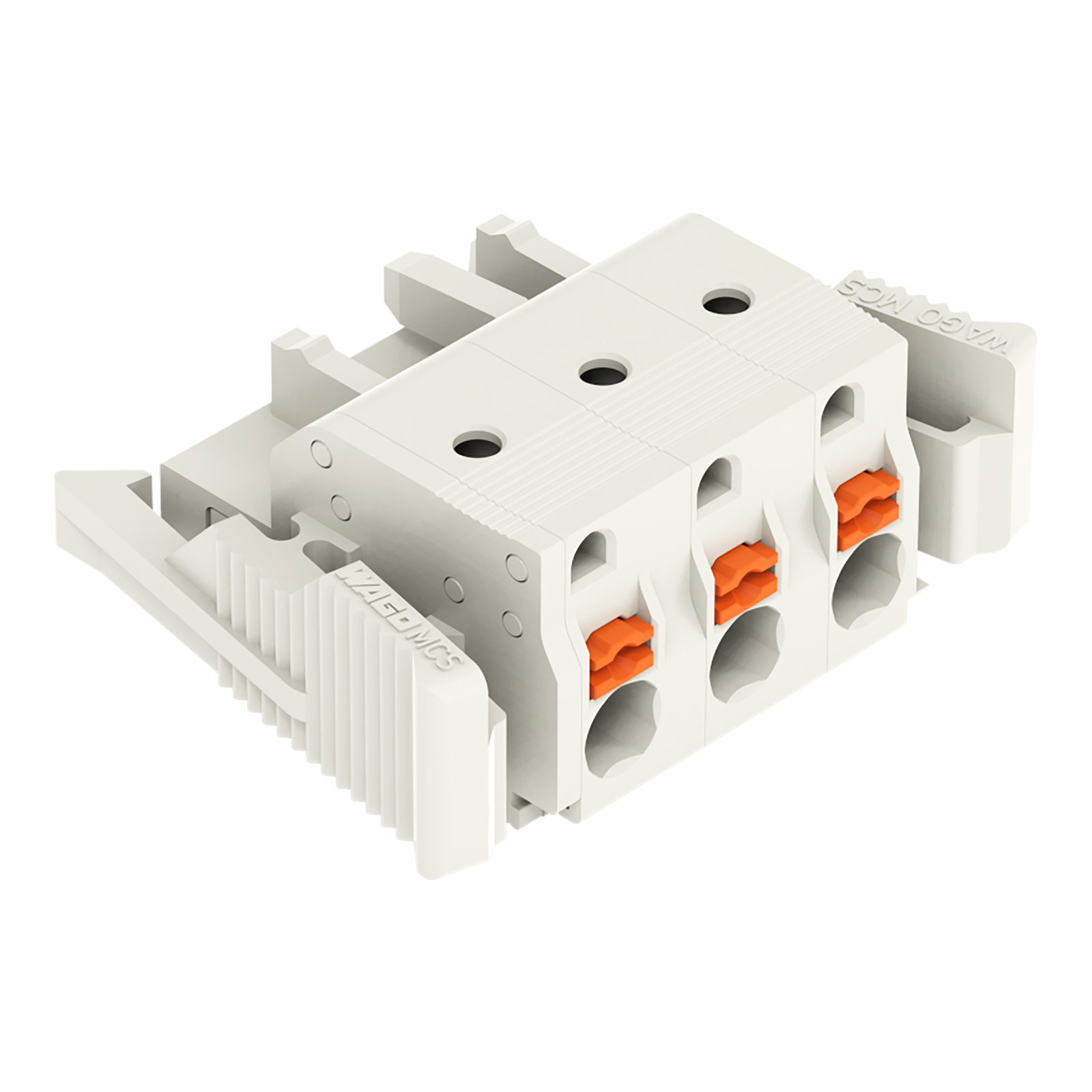 1-Leiter-Federleiste,Drücker,Push-in CAGE CLAMP®,lichtgrau