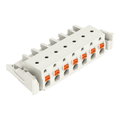 1-Leiter-Federleiste,Drücker,Push-in CAGE CLAMP®,lichtgrau