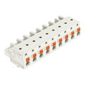 1-Leiter-Federleiste,Drücker,Push-in CAGE CLAMP®,lichtgrau