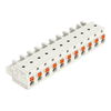 1-Leiter-Federleiste Drücker Push-in CAGE CLAMP® lichtgrau