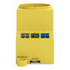 Schaltschrank-Steckdose zur Tragschienen- und Schraubmontage für Stecker Typ F, CEE 7/4 (SCHUKO®) signalgelb