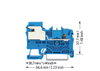1-Leiter-N-Trennklemme 2,5 mm² Push-in CAGE CLAMP® blau