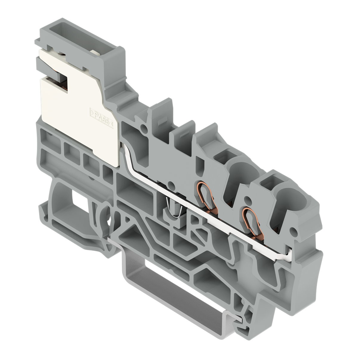 2-Leiter-Potentialausgleichsklemme,2,5 mm²,Push-in CAGE CLAMP®,grau – Bild 3 von 3
