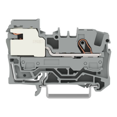 1-Leiter-Potentialausgleichsklemme 6 mm² Push-in CAGE CLAMP® grau