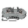 2-Leiter-Verteilereinspeiseklemme 16 mm² seitliche und mittige Beschriftung grau