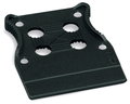 Zugentlastungsplatte,für Federleisten,53 mm breit,schwarz