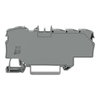 Verteilerklemme mit Betätigungsöffnung 1 x 6 mm² / 6 x 1,5 mm² grau