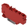 Verteilerklemme mit Betätigungsöffnung 1 x 6 mm² / 6 x 1,5 mm² rot
