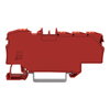 Verteilerklemme mit Drücker 1 x 6 mm² / 6 x 1,5 mm² rot