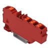 Verteilerklemme mit Drücker 1 x 6 mm² / 6 x 1,5 mm² rot