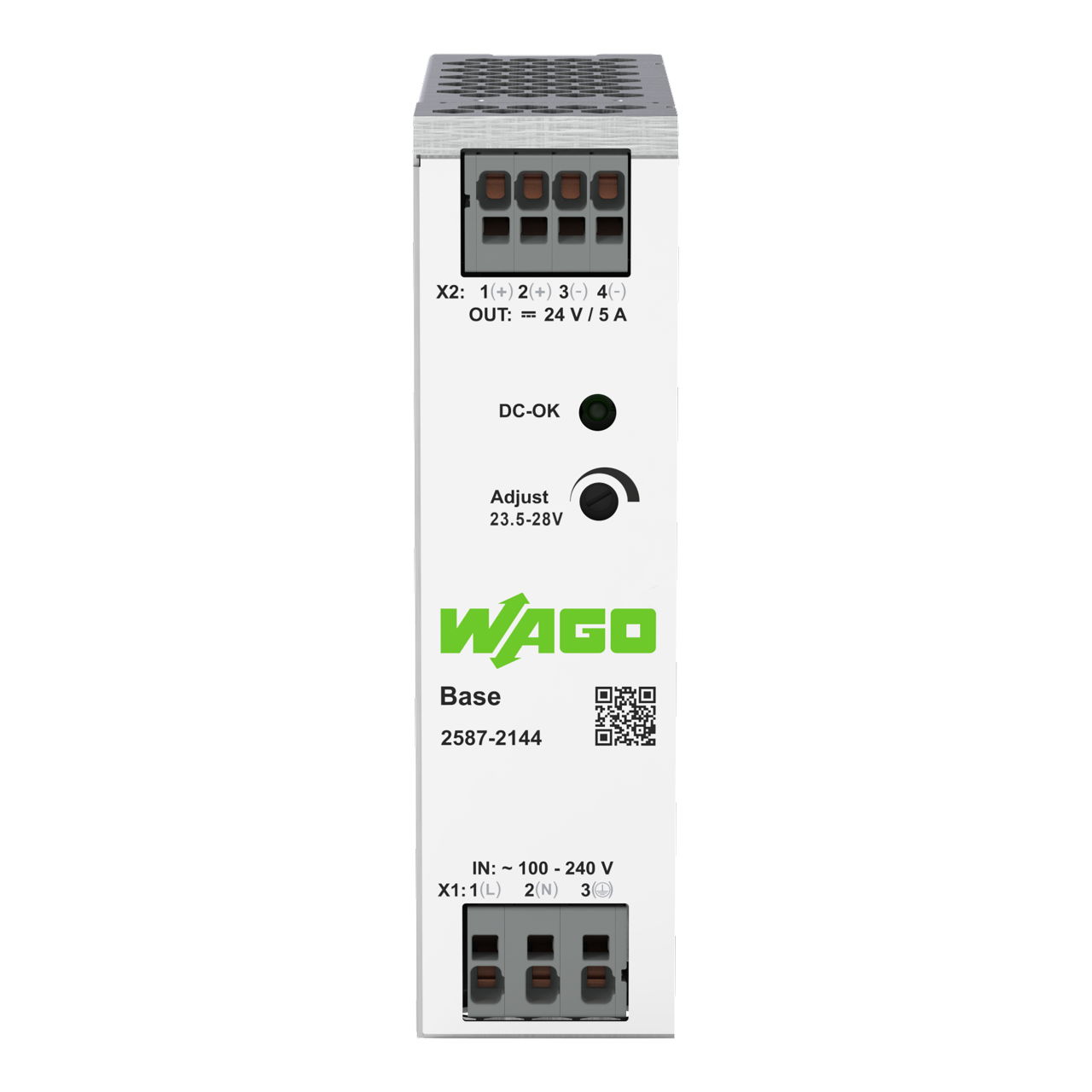 Primär getaktete Stromversorgung, Base, 1-phasig, DC 24 V, 5 A – Bild 3 von 4