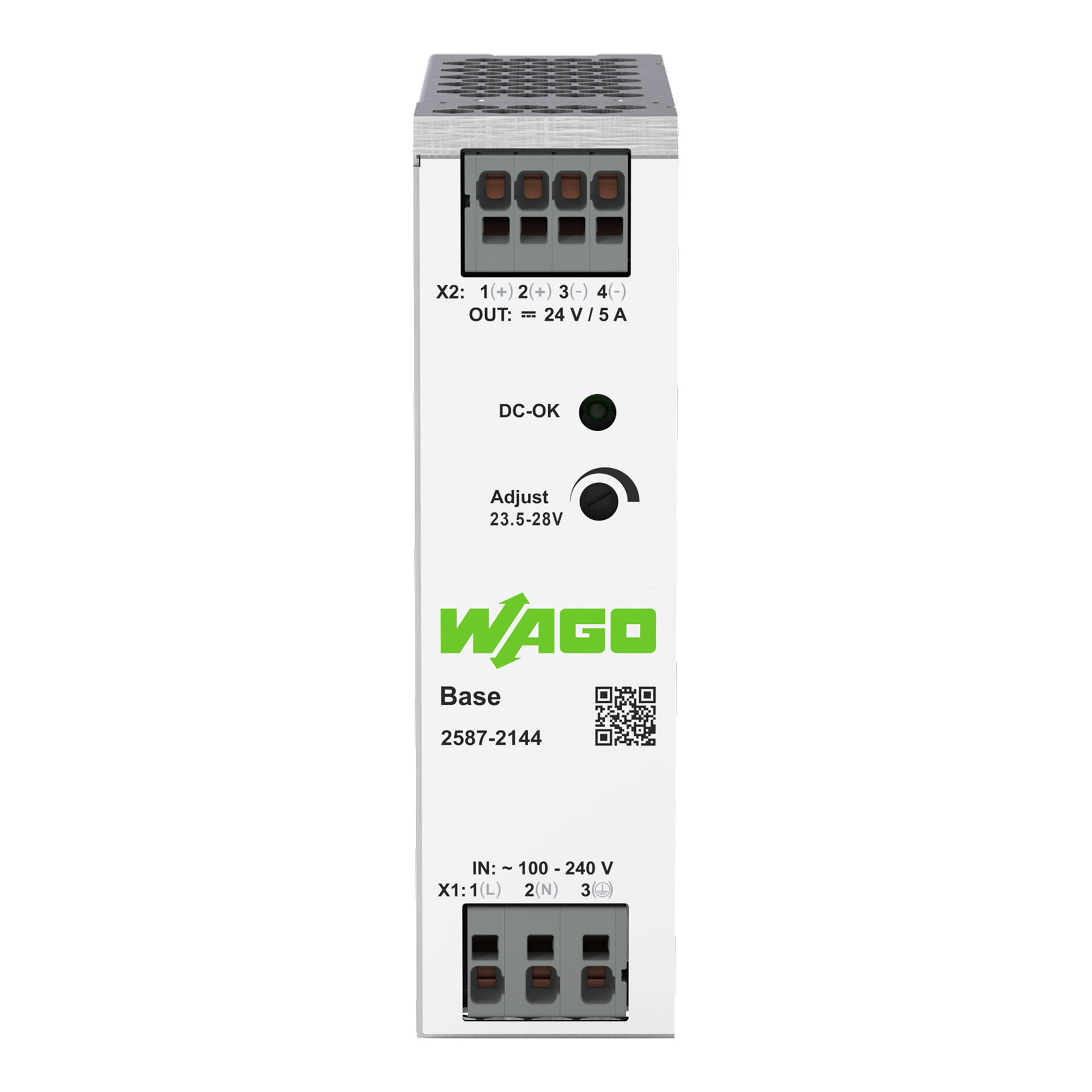 Primär getaktete Stromversorgung, Base, 1-phasig, DC 24 V, 5 A – Bild 3 von 4