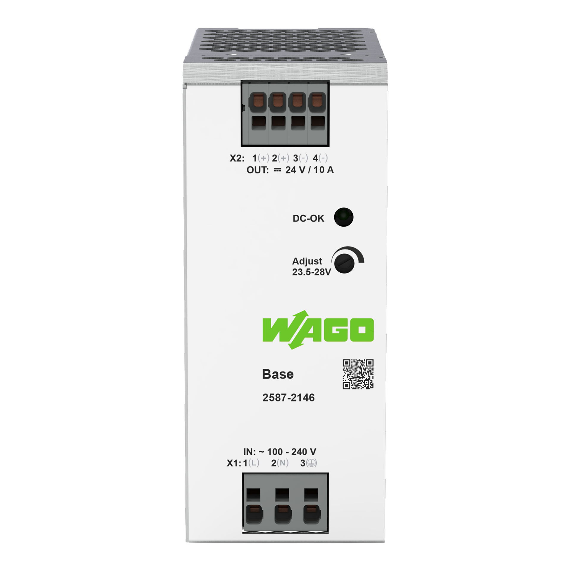 Primär getaktete Stromversorgung, Base, 1-phasig, DC 24 V, 10 A – Bild 3 von 3