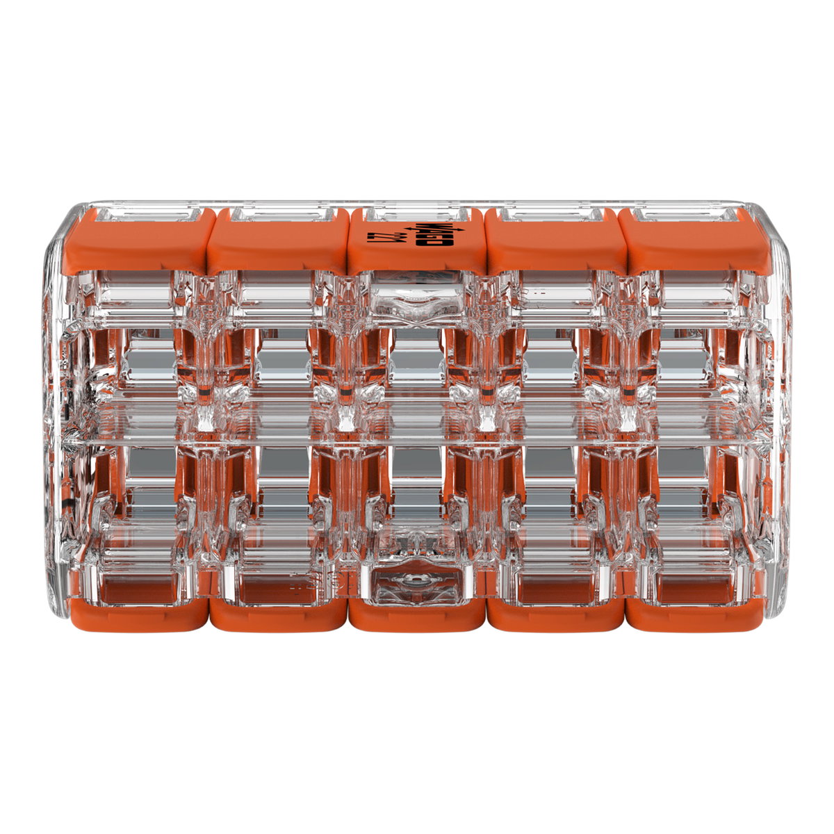 Verbindungsklemme mit Hebeln,für alle Leiterarten,max. 4 mm²,transparent – Bild 3 von 7