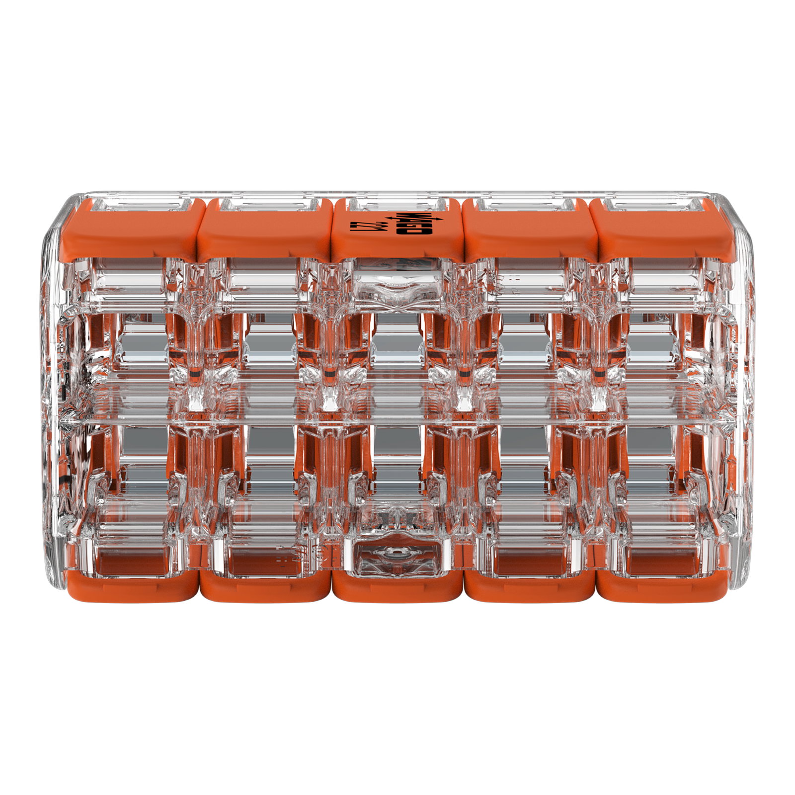 Verbindungsklemme mit Hebeln,für alle Leiterarten,max. 4 mm²,transparent – Bild 3 von 7