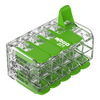 Verbindungsklemme mit Hebeln Green Range für alle Leiterarten max. 4 mm² transparent