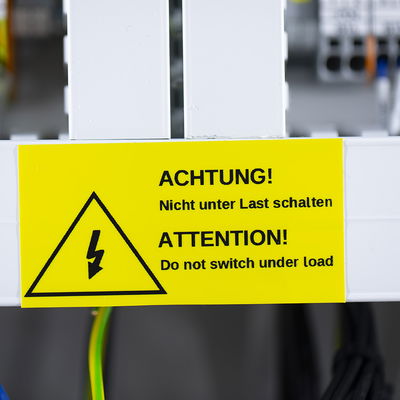 Beschriftungsstreifen für Smart Printer permanent klebend gelb