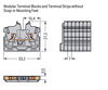 2-Leiter-Mini-Durchgangsklemme mit Drücker 1 mm² braun
