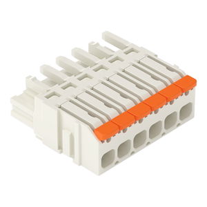 1-Leiter-Federleiste;Hebel;Push-in CAGE CLAMP®;lichtgrau