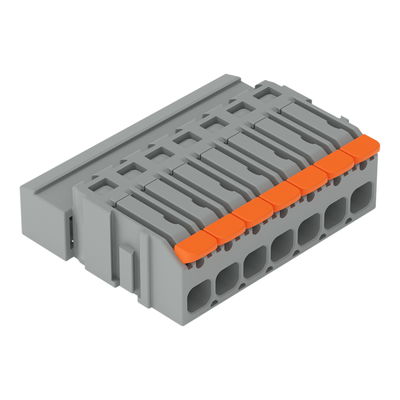 1-Leiter-Stiftleiste Hebel Push-in CAGE CLAMP® grau