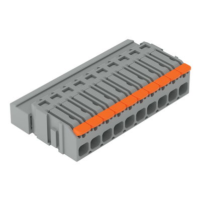 1-Leiter-Stiftleiste Hebel Push-in CAGE CLAMP® grau