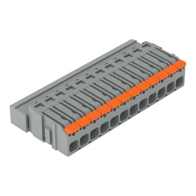 1-Leiter-Stiftleiste Hebel Push-in CAGE CLAMP® grau